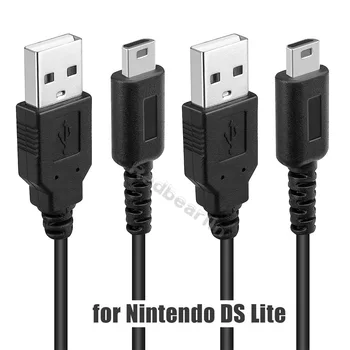 50-100 шт. Черное USB Зарядное устройство для передачи данных/кабель для зарядки, Адаптер Подводящего провода Для Nintendo DS NDSL DSL