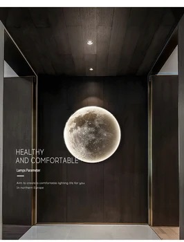 Лунный настенный светильник современный свет роскошный креативный коридор настенная лампа художественное оформление фона гостиной прикроватная лампа для спальни