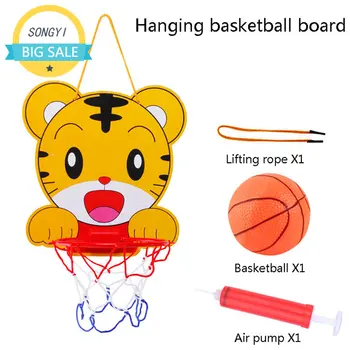 Набор баскетбольных колец для детей Монтессори от 2 + лет, Подвесной Тип, Портативное баскетбольное кольцо, детская игра на открытом воздухе