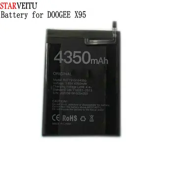 Аккумулятор для Doogee X95 Pro Оригинальные Аккумуляторы Перезаряжаемые Литий-полимерные Bateria для X95 4350mAh Протестированные Инструменты для Ремонта