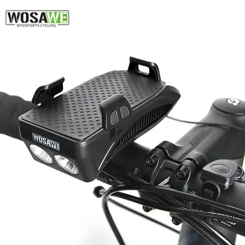 Велосипедный передний фонарь WOSAWE с велосипедным рожком USB Перезаряжаемый Велосипедный передний фонарь, Велосипедный фонарик, Аксессуары для MTB