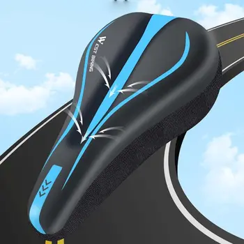 Водонепроницаемый чехол для велосипедного седла из искусственной кожи, Силиконовая мягкая губка, Противоскользящая подушка для шоссейного велосипеда MTB