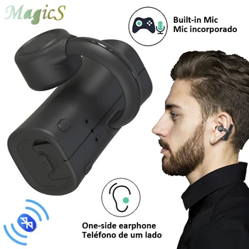 Наушники с костной проводимостью, гарнитура на одно ухо, Bluetooth-наушники со встроенным микрофоном, память 8G для вождения по телефону