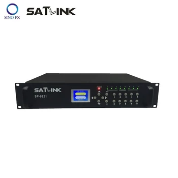 SATLINK SP-8621 DVB-T 8in2 маршрутный модулятор 1080P MPEG4 2 Частоты для 8 каналов