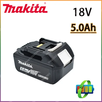 Аккумуляторная батарея для электроинструментов Makita 18V 5.0Ah со светодиодной литий-ионной заменой LXT BL1860B BL1860 BL1850